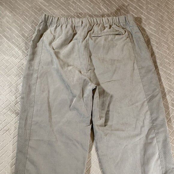 Perry Ellis America Mens XL Activewear Pants Gray Faux Suede Breathable Straight - Picture 9 of 11
